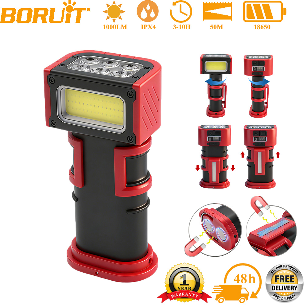 Fishing Hook - BORUiT COB LED ワークライト 1000LM Type-C