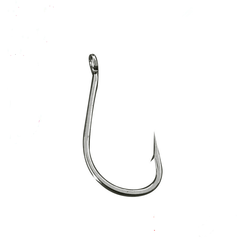 Fishing Hook Circle - フィッシュフック2000ピース/ロット,サークルアイフィッシュフック,シルバーホワイトコーングラス,カープいかだ,フィッシングタックル,十字架,バルクで卸売