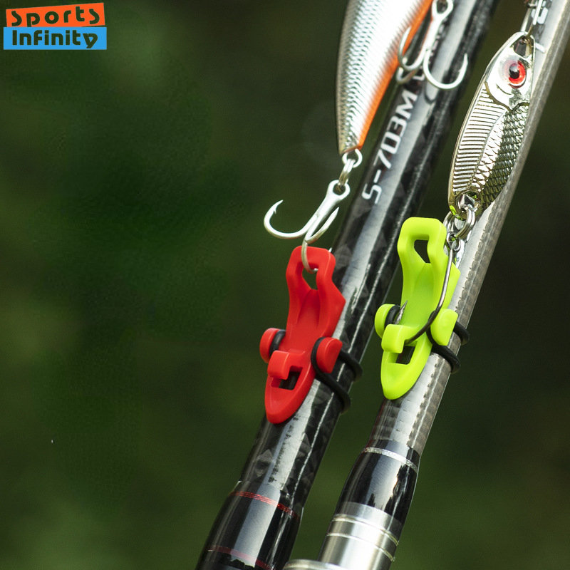 Fishing Hook Size - 1 セット 3 サイズリング釣りフックキーパールアーホルダー保護釣竿ポータブルポケットアクセサリー固定餌キャスティングツール