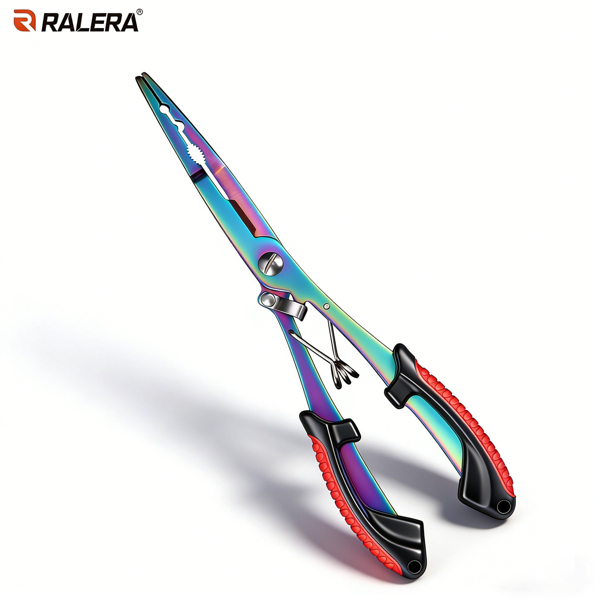 Fishing Hook Remover - RALERA 多機能フィッシングプライヤー | レインボーチタンコーティング | フックリムーバー、ラインカッター＆スプリットリングプライヤー
