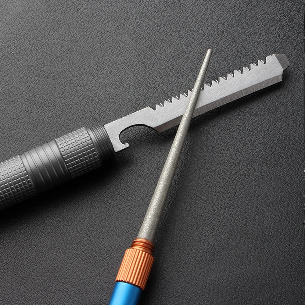 Fishing Hook Stainless Steel - 屋外マットミニ EDC ナイフ研ぎロッドステンレス鋼エメリーメッキエメリーは着用しにくい釣りフック削り