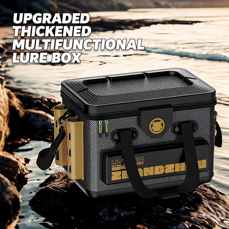 Fishing Hook Box - 釣り用バレル生魚ケースポータブル厚みのある釣りバケツEVA多機能釣りフックストップビーズボックス大容量
