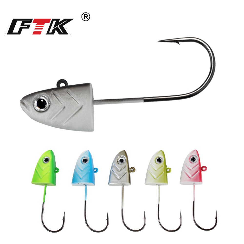Fishing Hook Assortment - FTK釣り針 5g 12g 25g クランクジグヘッドフック 釣り針ヘッド