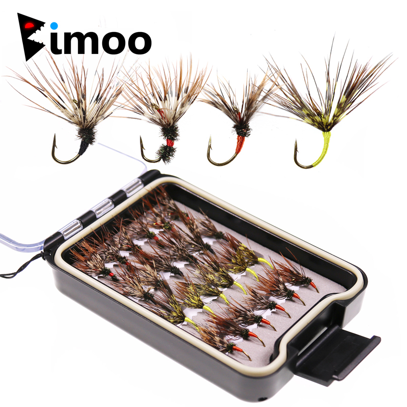 Fishing Hook Size - Bimoo-防水フライボックス,サイズ #12のとげのあるフック,釣り用フライ,ピース/箱