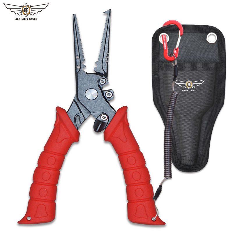 Fishing Hook Remover - 高精度の多機能釣りペンチ,釣り針ペンチ,魚制御ツール,釣り糸を切って持ち上げる,ルヤ