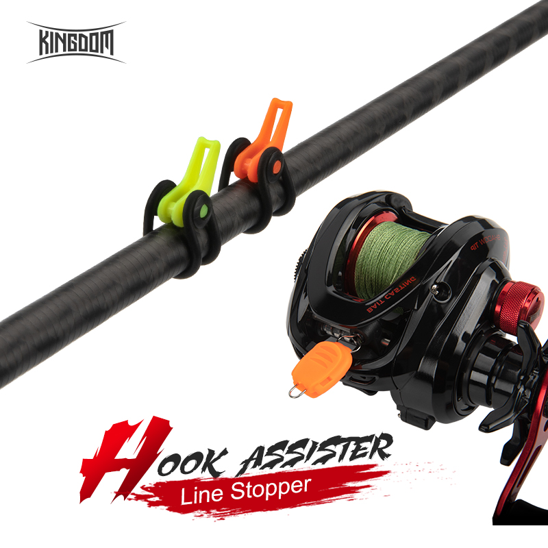 Fishing Hook Jig - キングダムフィッシングアクセサリーフックホルダーキーパージグフック安全キープ釣竿安全投げ釣り糸リールストッパーラインツール