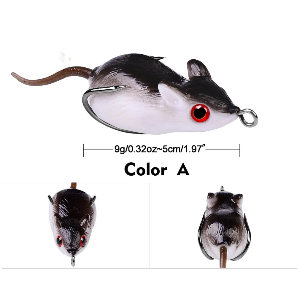 Fishing Hook Weedless - ソフトアンフィビアンフィッシングルアー、バスやスネークヘッド用のウィードレスダブルフック付き、淡水でのリアルな泳動アクションを実現