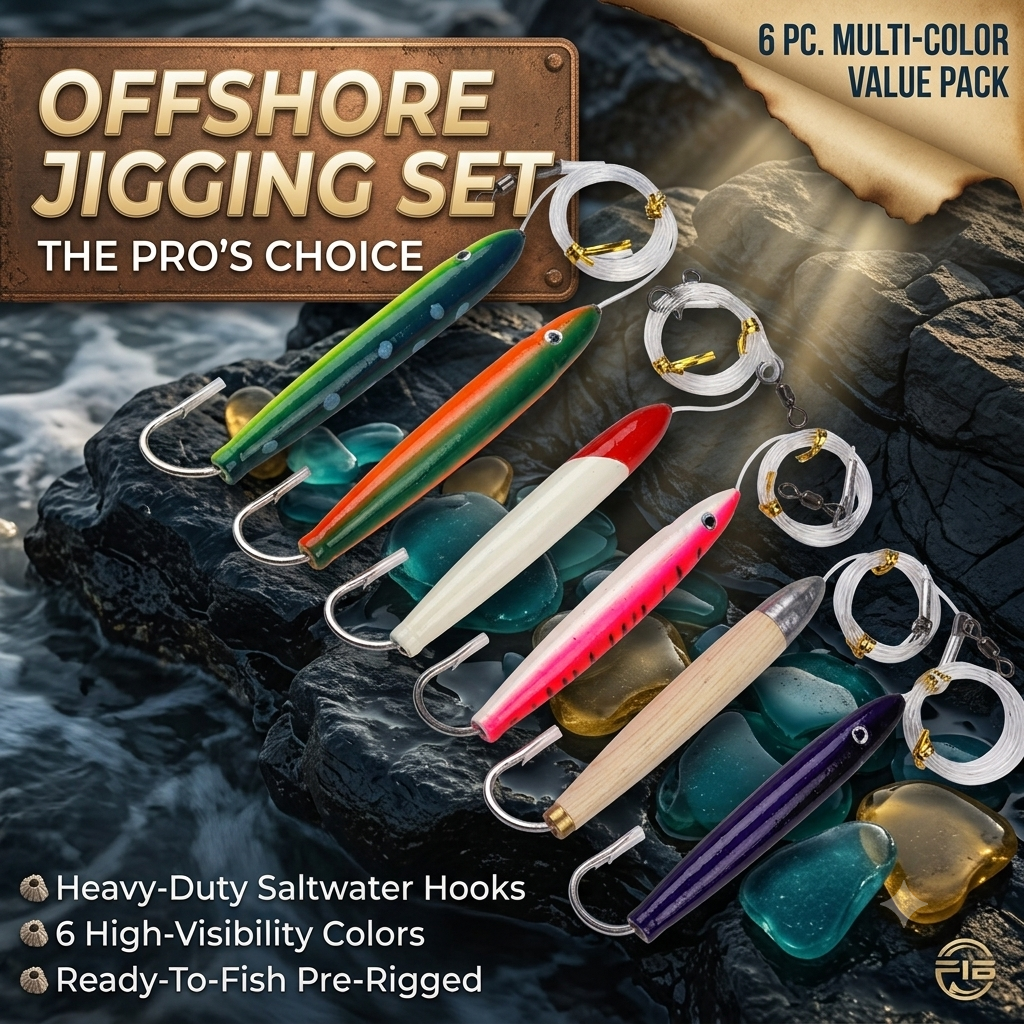 Fishing Hook Size - 木製シダープラグトローリングルアー6インチボートマグロ釣り海水フック（マヒマーリン、ワフー、ビッグゲーム用ルアー）