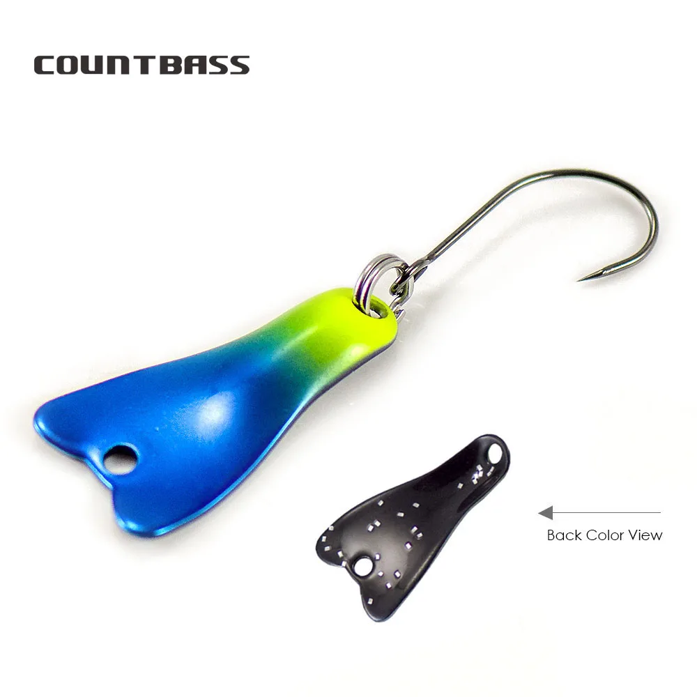 Fishing Hook Barbless - COUNTBASS 5/64 オンス 2 グラムキャスティングスプーンバーブレスフック UV