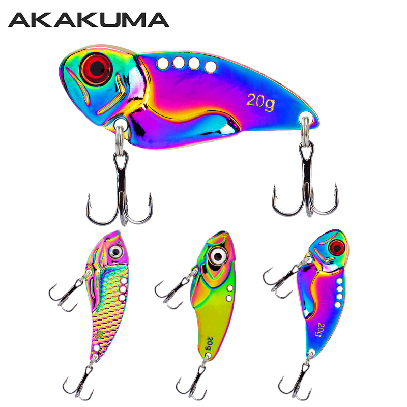 Fishing Hook Treble - 3個入り メタル カラフル VIB ルアー 5g