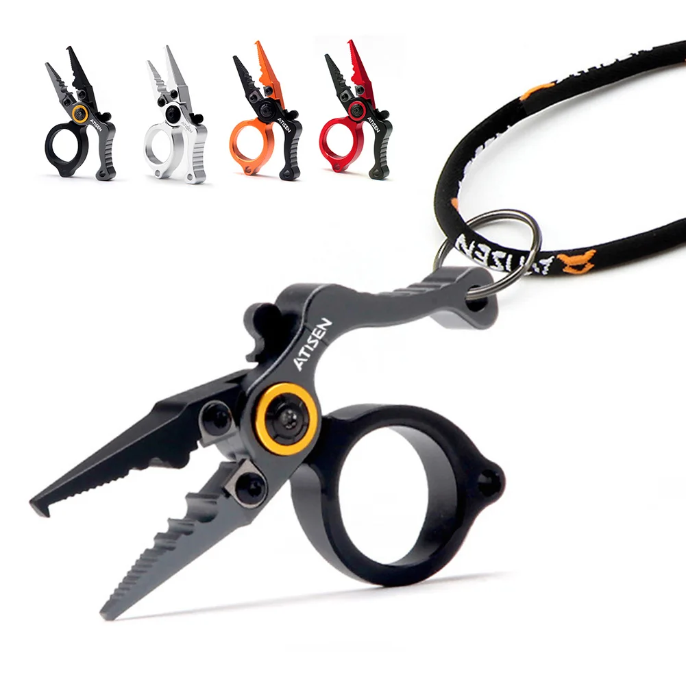 Fishing Hook Size - 釣りプライヤー ミニサイズ アウトドア釣りツール アルミ合金ボディ タングステン鋼刃 フック取り外し