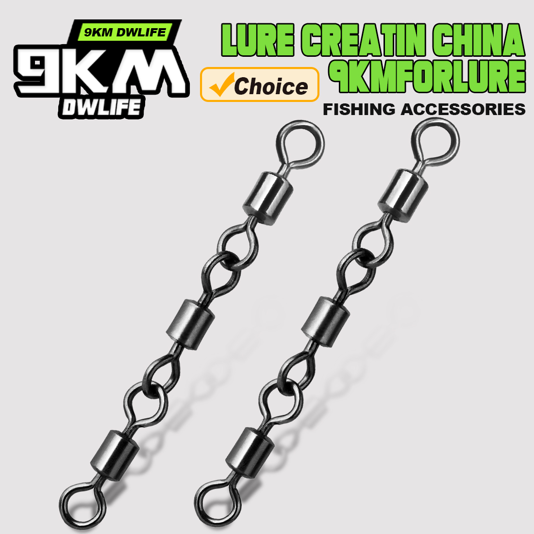 Fishing Hook Offset - 3 ジョイントローリングスイベル釣りアクセサリー 15 〜 60 個釣りバレルスイベルタックル低音海水釣り糸コネクタクリップ