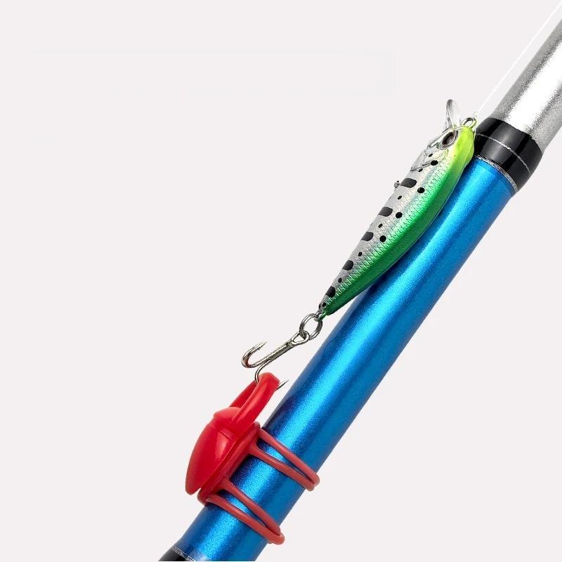 Fishing Hook Size - 釣り用餌フック固定具 高弾性シリコン 5個/袋 ユニバーサルフィット 軽量 ほとんどの釣り用フックサイズに対応