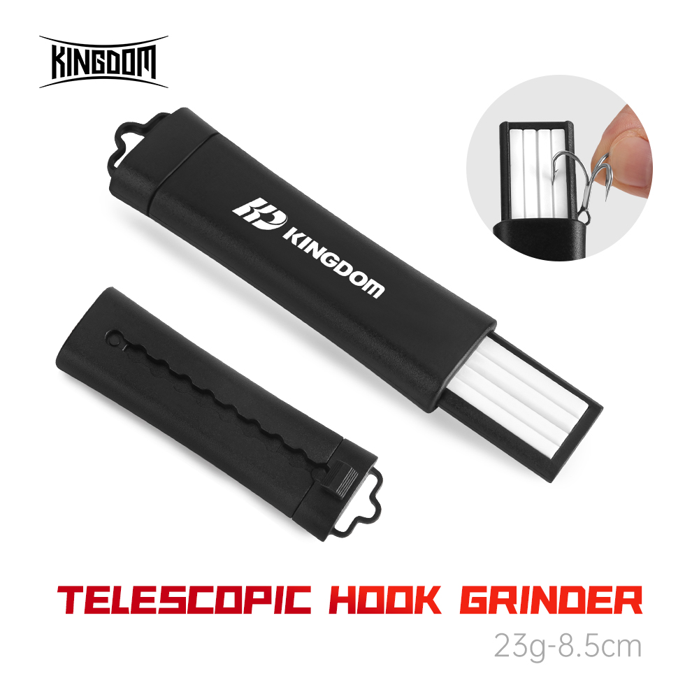 Fishing Hook Sharpener - YOOFISH 釣り伸縮フックグラインダー 23 グラム 8.5 センチメートルポータブル屋外釣り針研ぎツール釣りアクセサリー海/淡水
