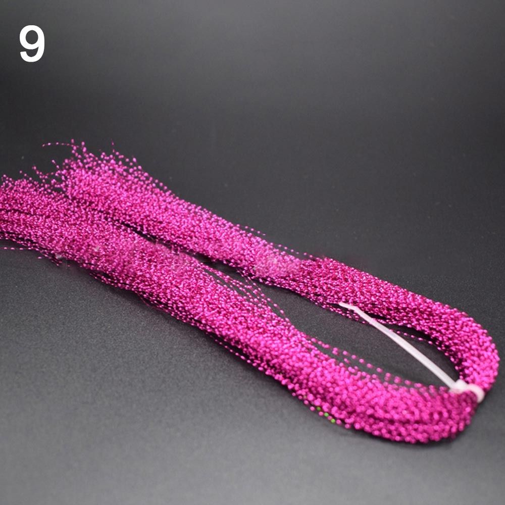 Fishing Hook Jig - 新しいフラッシュフライタイイング素材 釣り道具 スチール製ジグヘッドフック ホログラフィックティンセルスクリュー スクワーミールアー製造材料