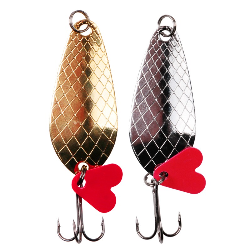 スプーンフィッシングルアー,リジッドメタルベイト,スパンコー - Fishing Hook Treble のレビューと価格
