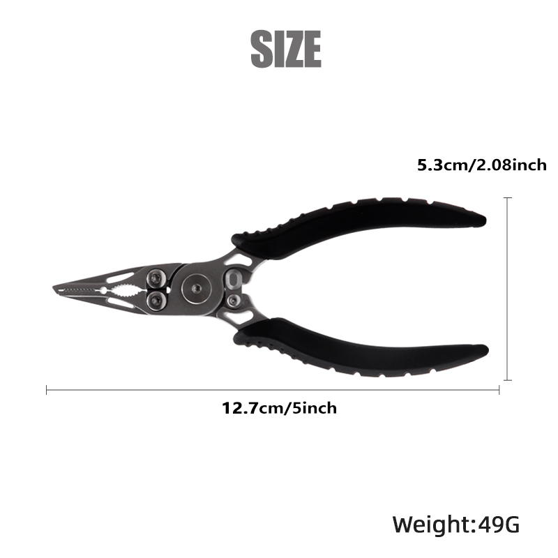 ステンレス鋼の釣りトング,鼻,長いよだれかけ,ポータブル,多 - Fishing Hook Sharpener のレビューと価格
