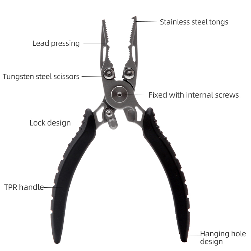 ステンレス鋼の釣りトング,鼻,長いよだれかけ,ポータブル,多 - Fishing Hook Sharpener のレビューと価格
