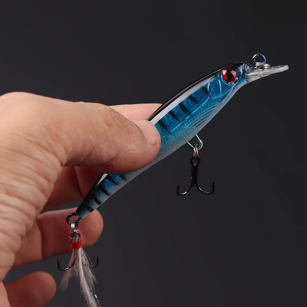 レーザー3Dアイズバイオニックミノー釣りルアー5個/箱 -  - Fishing Hook のレビューと価格
