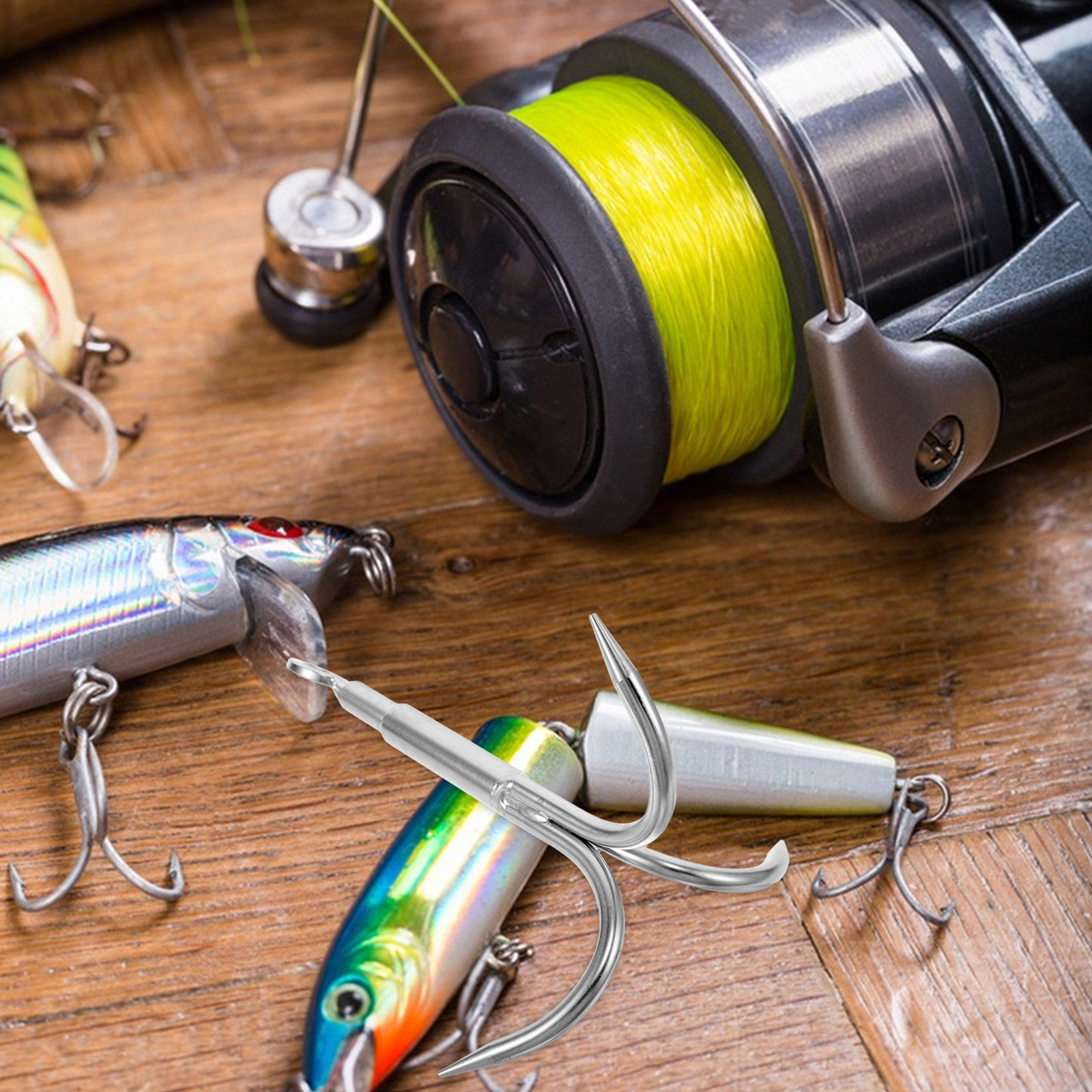 桟橋釣り用フックグラップリング キャンプ用グラップリングアン - Fishing Hook Stainless Steel のレビューと価格