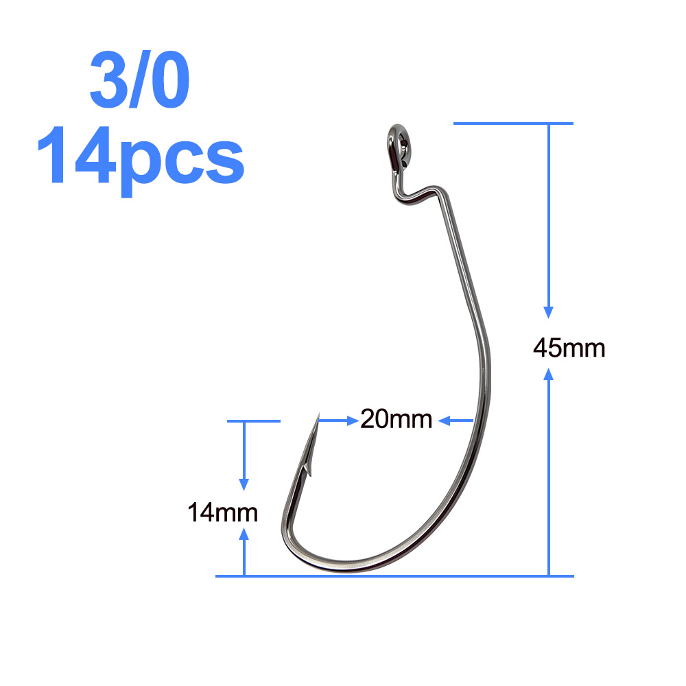 ESFISHING オフセットフック カーボンスチール製釣り - Fishing Hook Offset のレビューと価格