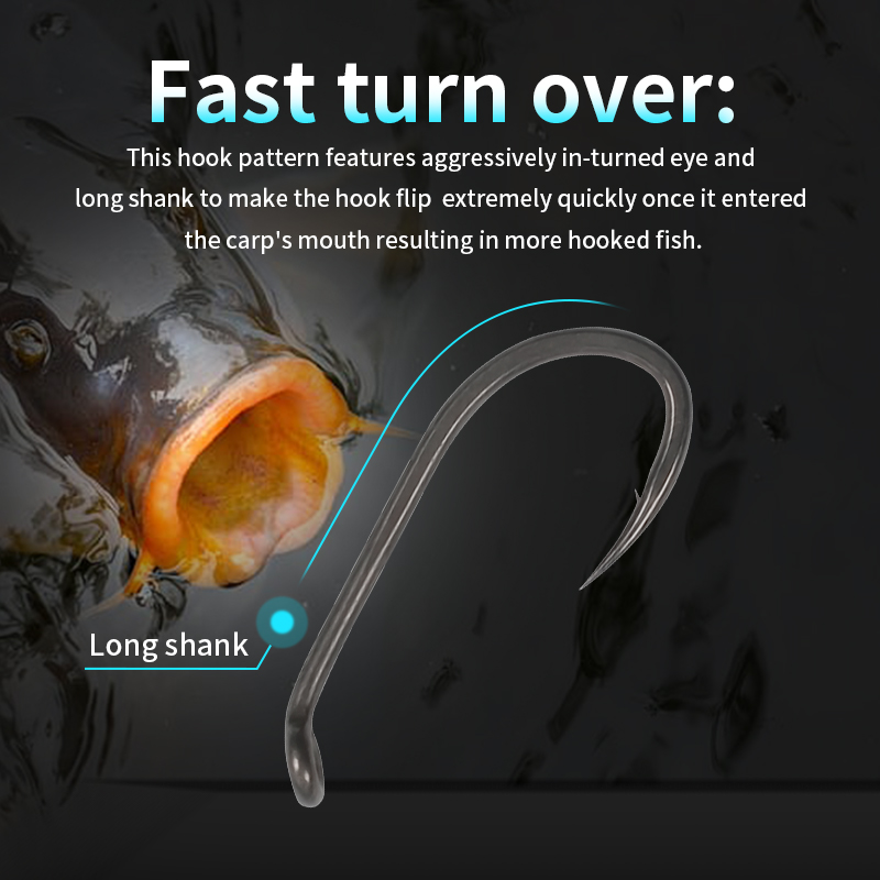 釣り用フック,10個,ロングシャンク,マイクロバーブサイズ2 - Fishing Hook Barbless のレビューと価格
