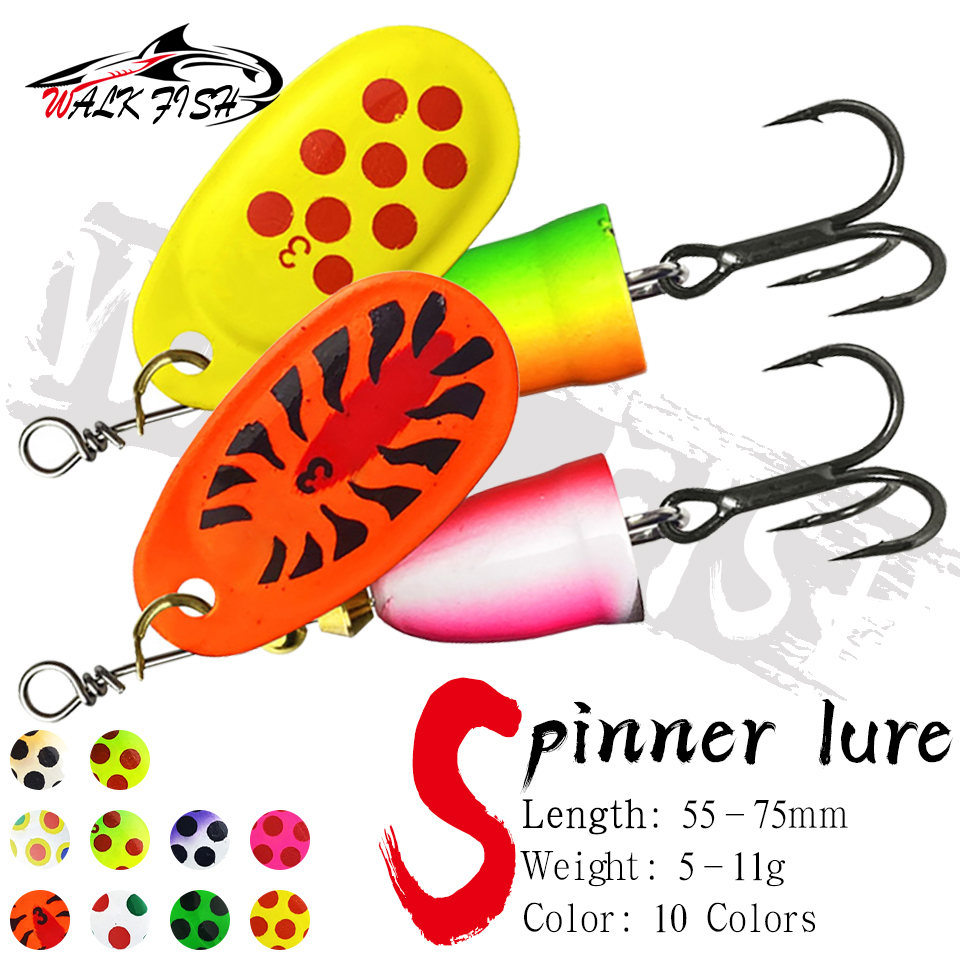 ウォークフィッシュ-高品質の金属製釣りルアー,スピナーベイト - Fishing Hook Treble のレビューと価格