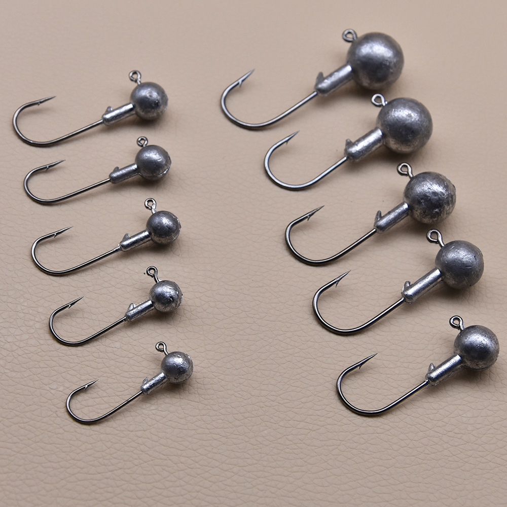 MrLurion 50個入り 1g-28g ジグヘッド釣り針 - Fishing Hook Weedless のレビューと価格