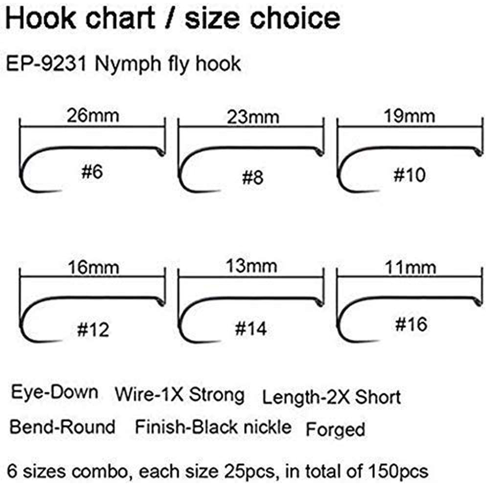 Aventik Eupheng 100個入り競技用バーブレス - Fishing Hook Barbless のレビューと価格