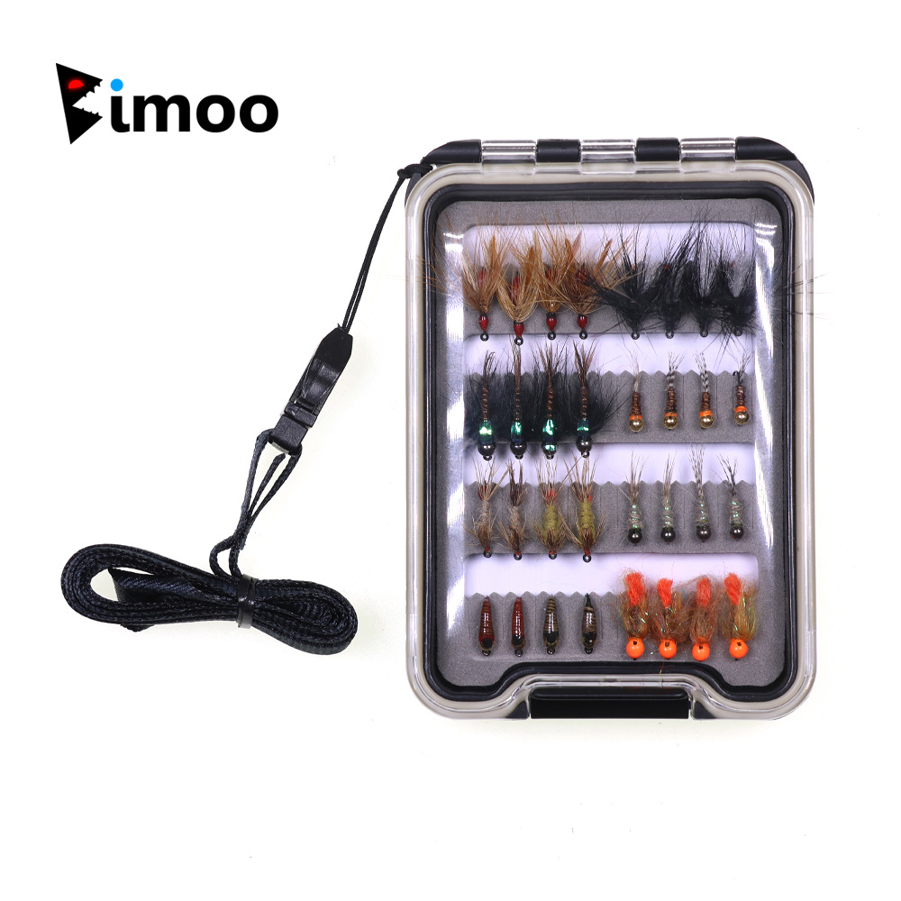 32個入り ニンフフライキット トラウト釣り用フライルアー  - Fishing Hook Barbless のレビューと価格