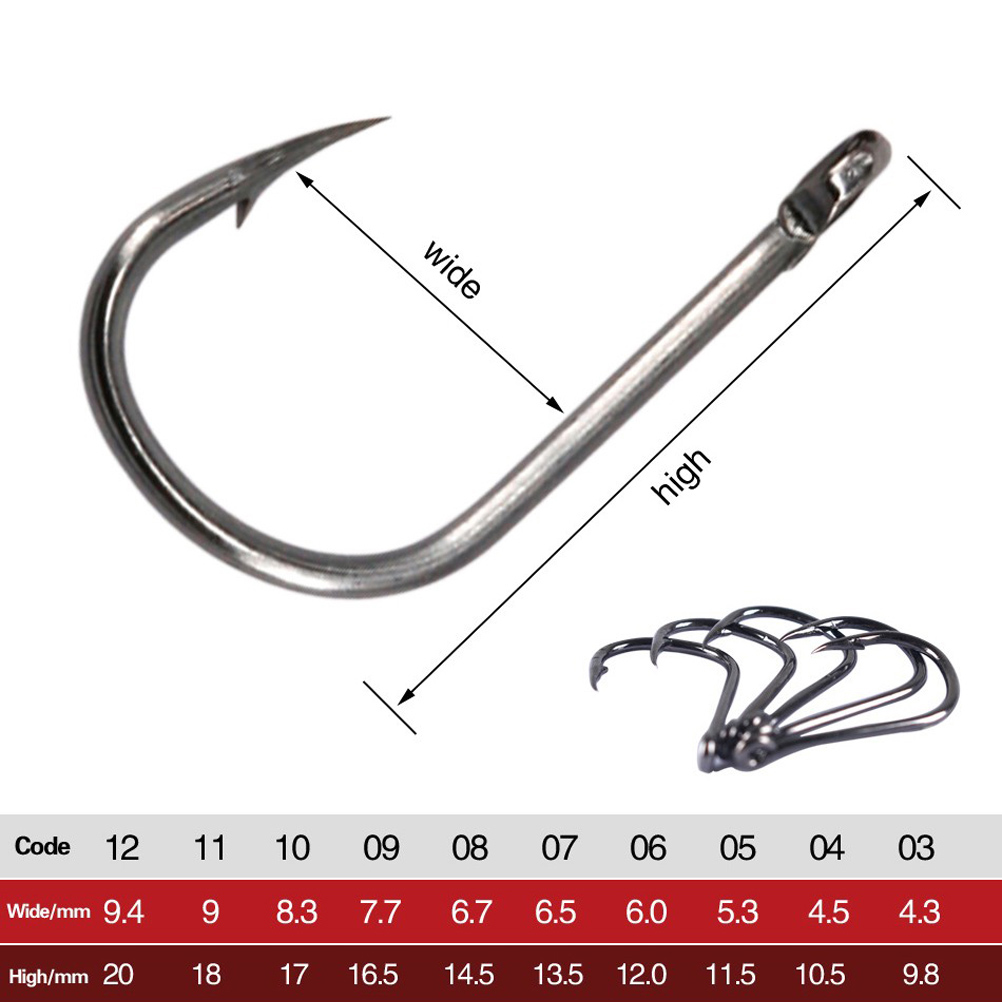 100-400個/箱 3 # -12 #   鯉釣り針 フラ - Fishing Hook Circle のレビューと価格