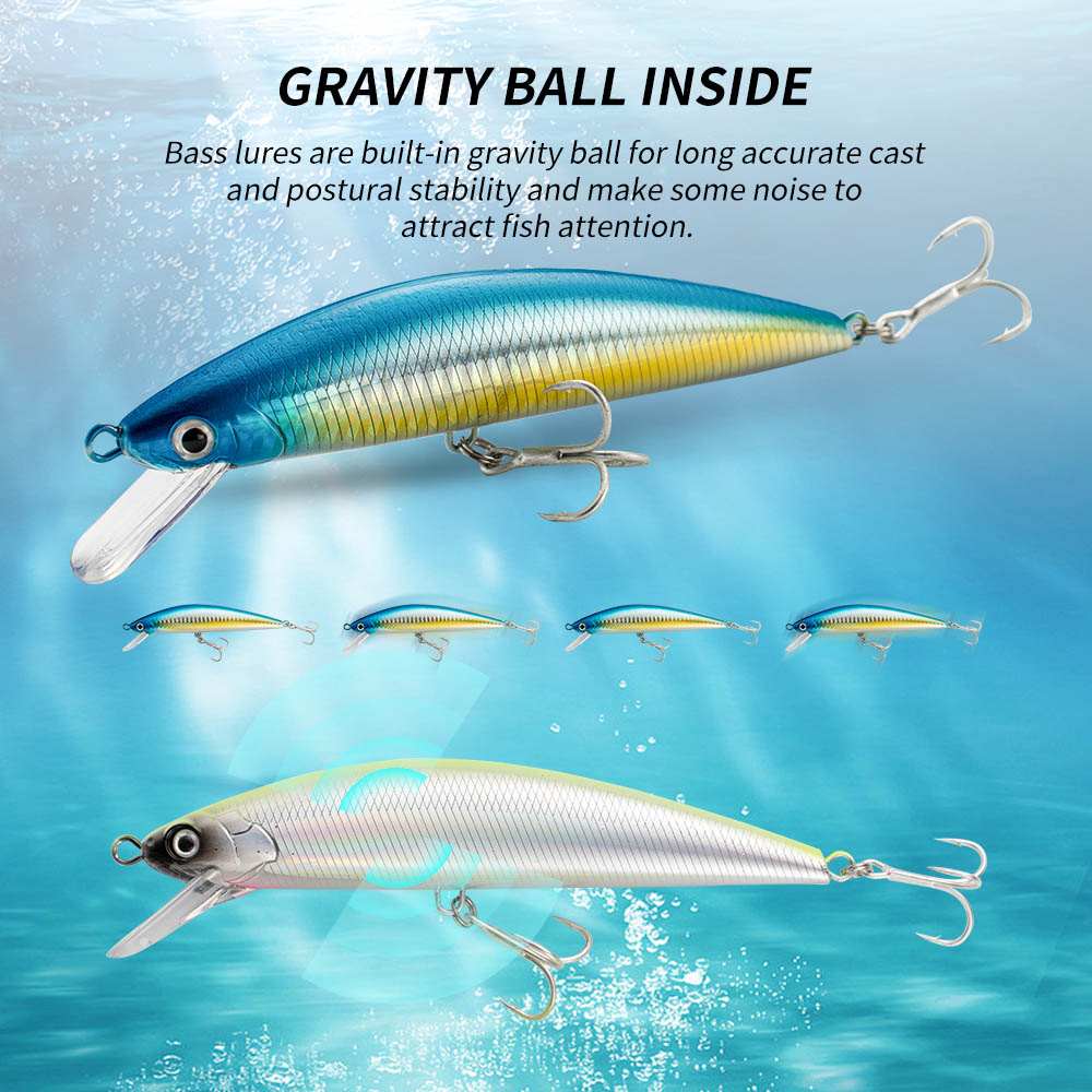 釣りルアーシンキングミノー 13 センチメートル 15 セン - Fishing Hook Treble のレビューと価格