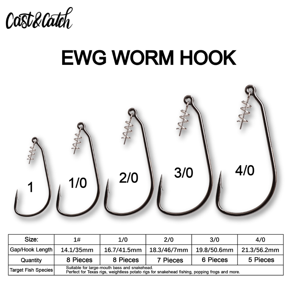 キャスト＆キャッチ スクリューロック ウィードレス EWGフ - Fishing Hook Weedless のレビューと価格