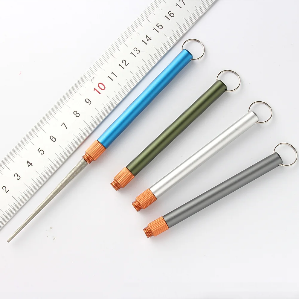 屋外マットミニ EDC ナイフ研ぎロッドステンレス鋼エメリー - Fishing Hook Stainless Steel のレビューと価格