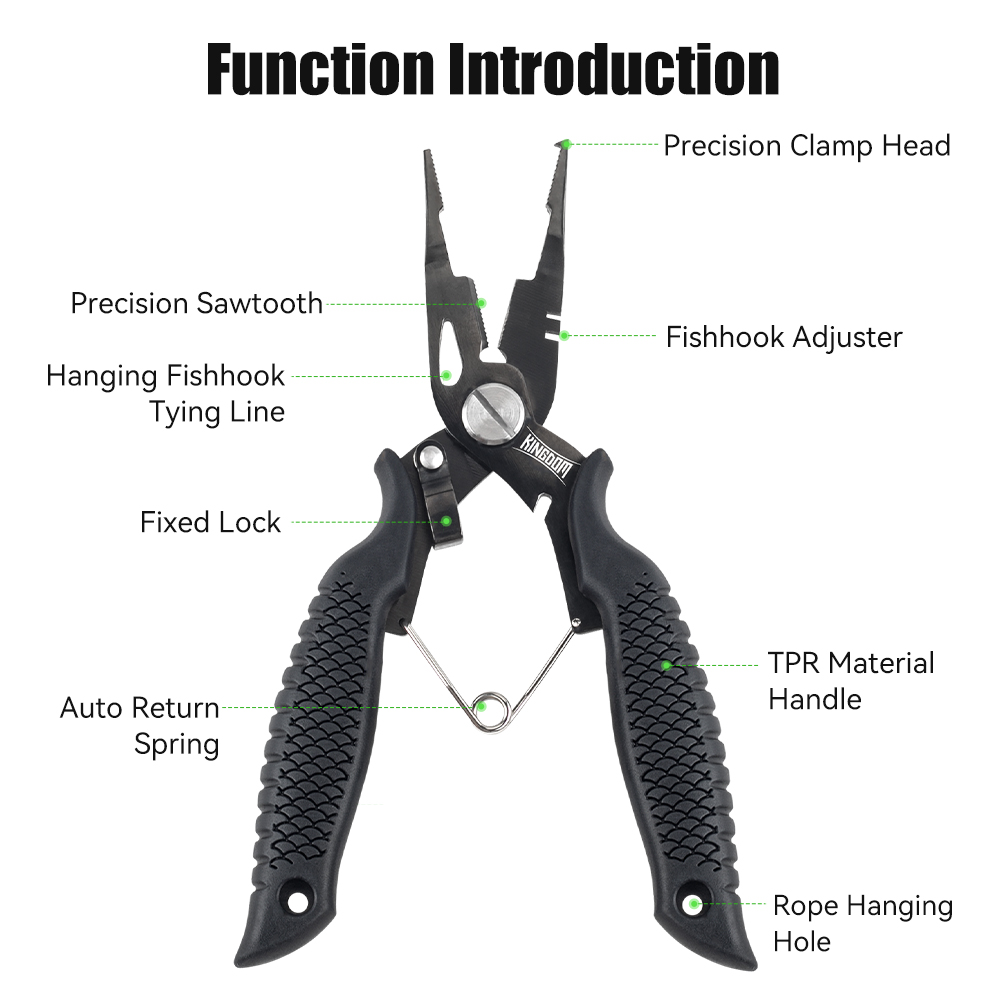 王国釣りプライヤー多機能スプリットリングワイヤーカッターフッ - Fishing Hook Remover のレビューと価格