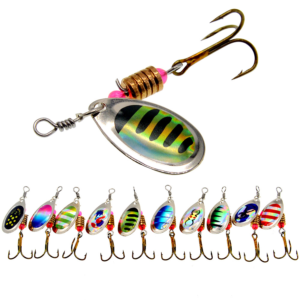 スピナーフィッシングルアーキット,スピナースピナースプーン, - Fishing Hook Treble のレビューと価格