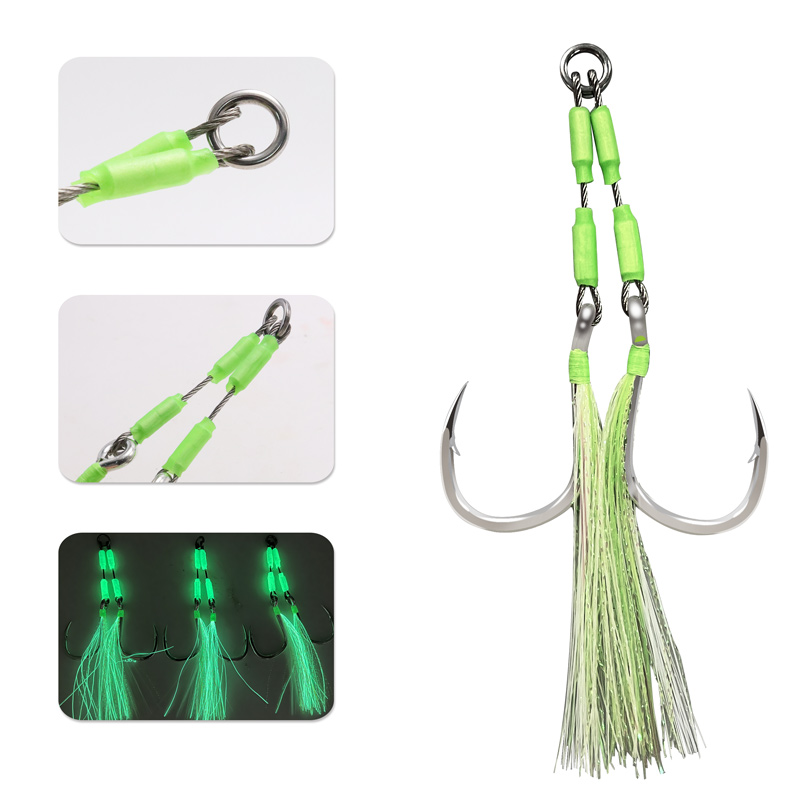 ZYZHE 1/3/5 個ジグアシストフック高強度 Bkk8 - Fishing Hook Assortment のレビューと価格