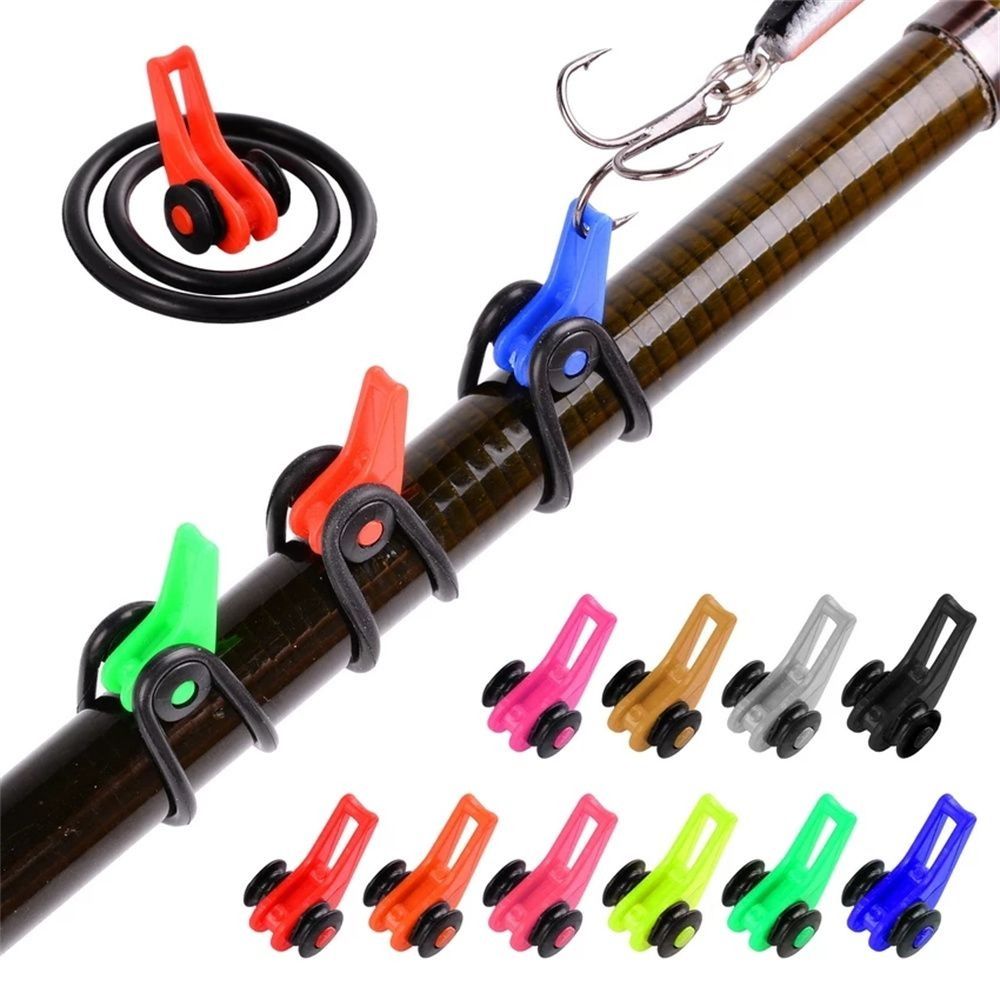 耐久性のあるプラスチックゴム製釣り針安全保管10色ジグフック - Fishing Hook Jig のレビューと価格