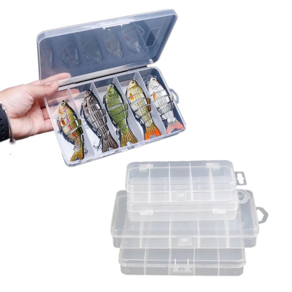 1/3個入り 3サイズのプラスチック製釣り餌、釣り道具箱、透 - Fishing Hook Size のレビューと価格