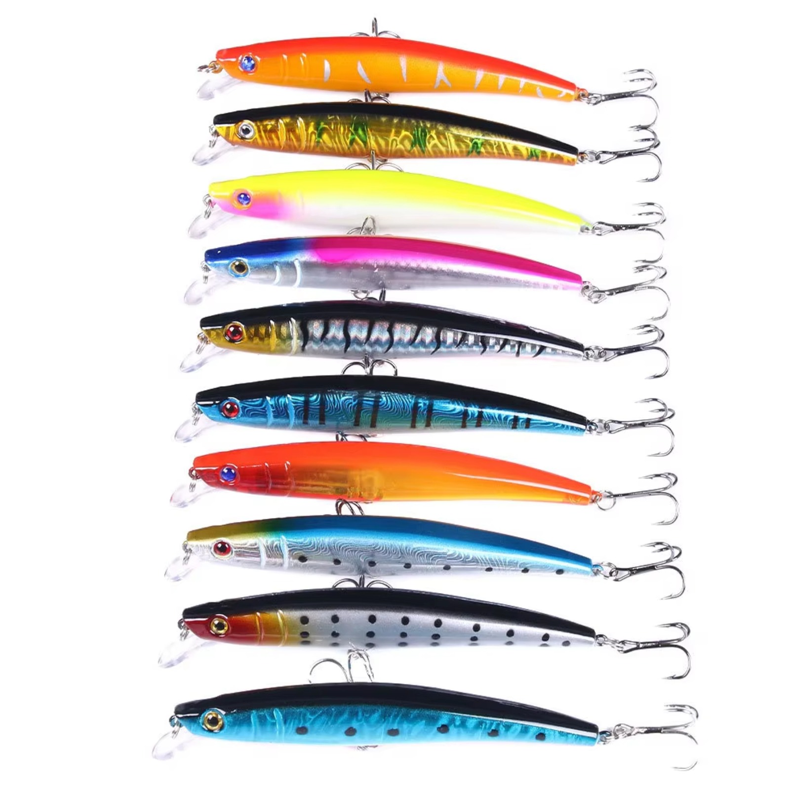 ミノー釣りルアー 110mm 13g ハードベイト ウォブラ - Fishing Hook Treble のレビューと価格