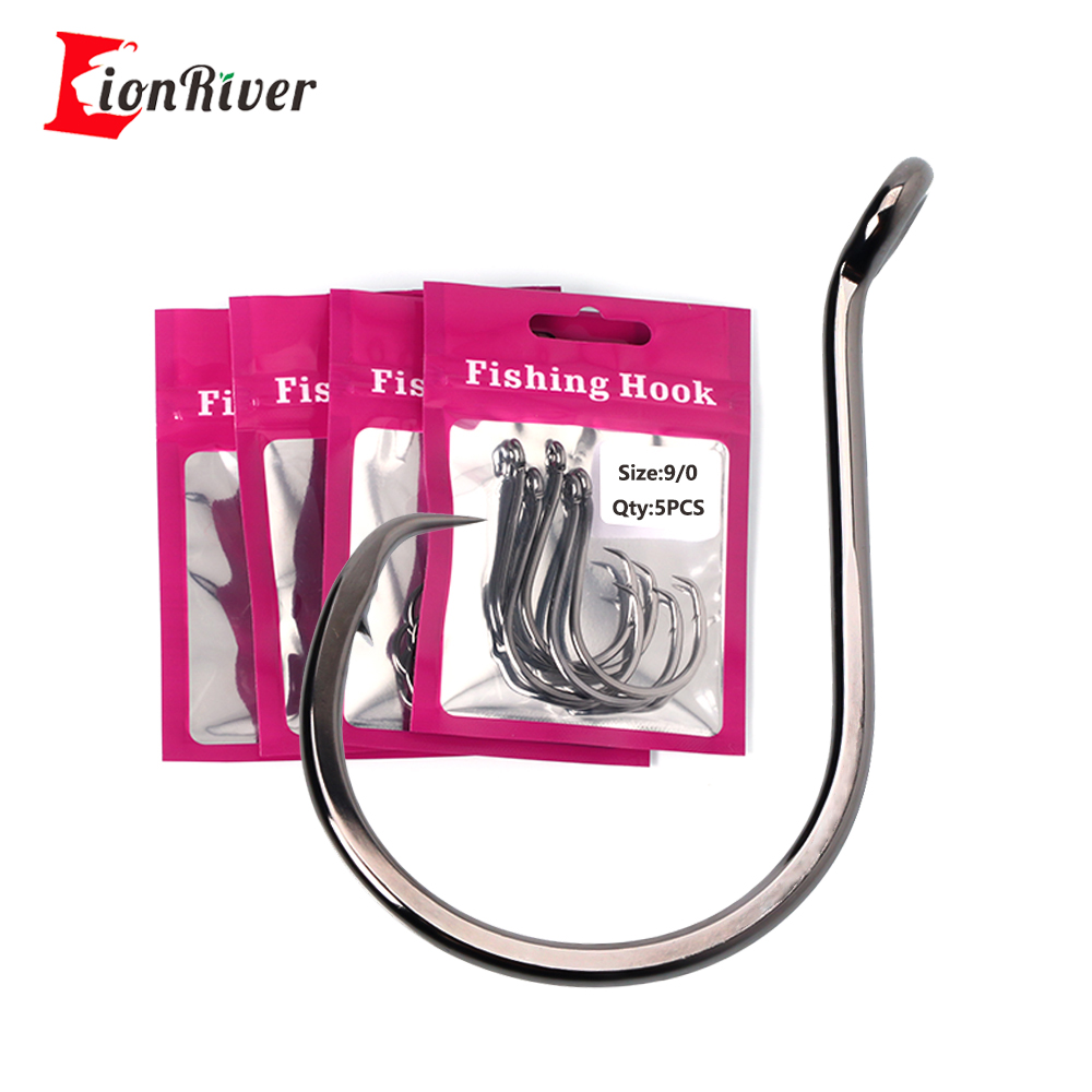 Lionriver ブラックニッケルヘビーサークルフック高炭 - Fishing Hook Circle のレビューと価格