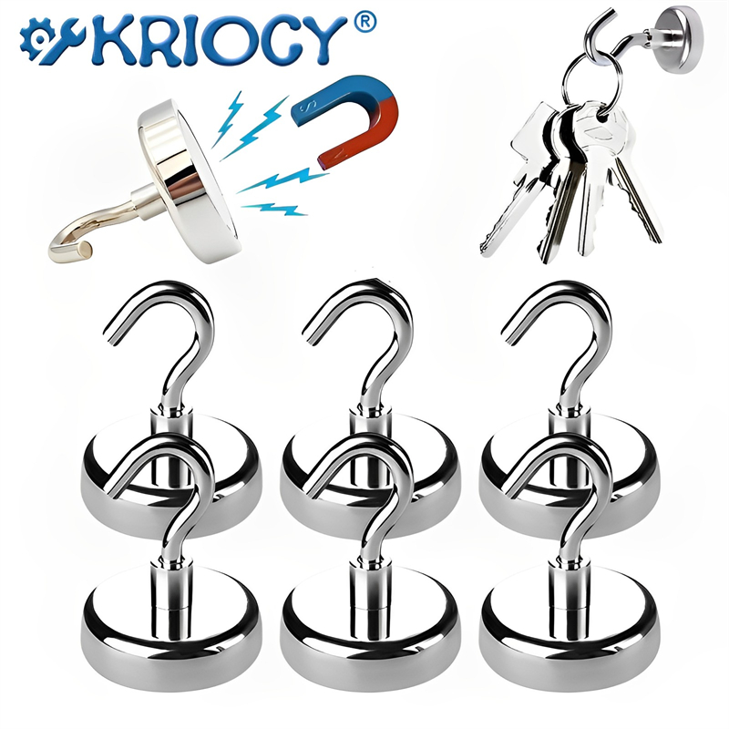 強力な丸型ネオジム磁石フック,救命磁石,海釣り道具,フック付 - Fishing Hook Stainless Steel のレビューと価格