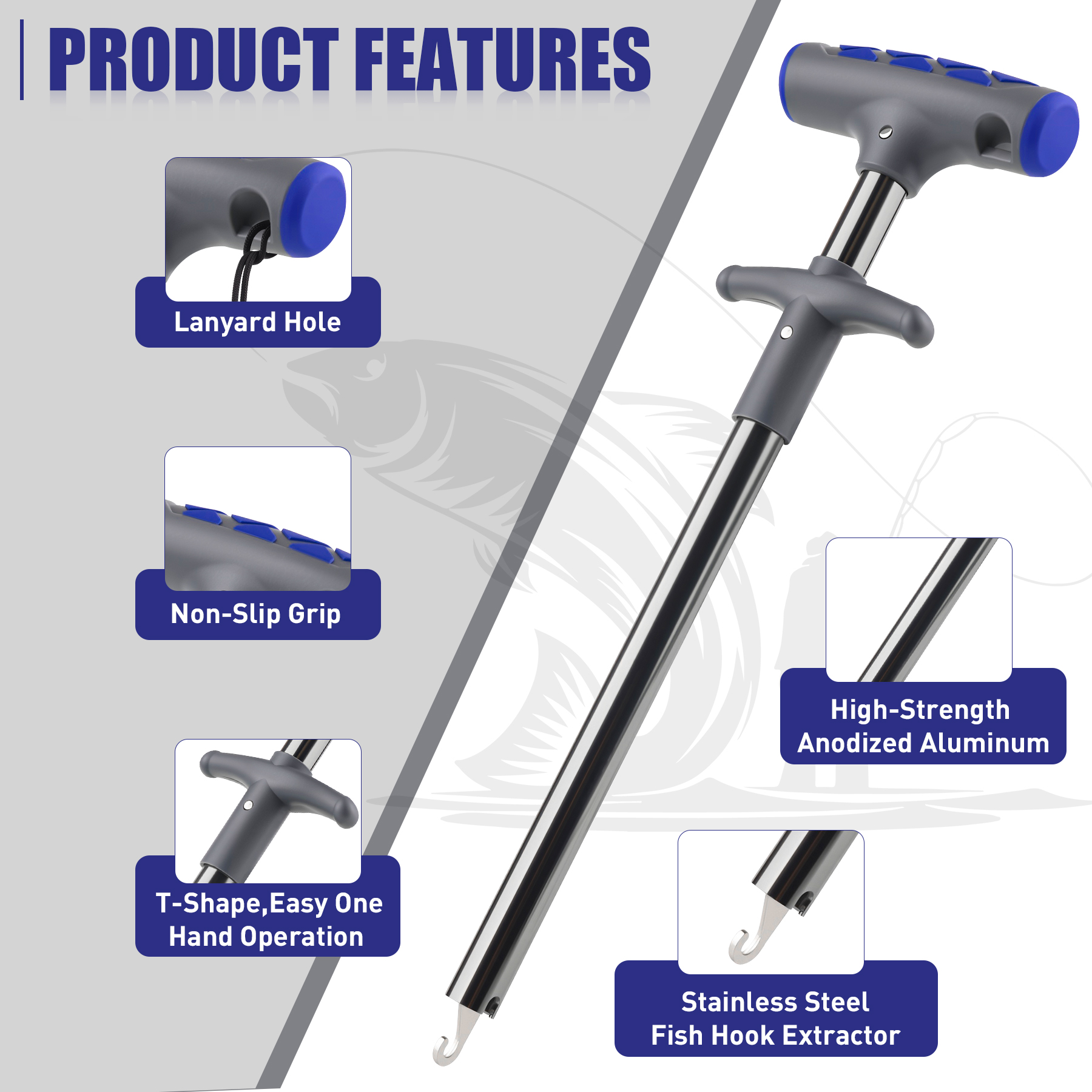 ブーム釣り XW20 ロングフィッシュフックリムーバーリーチ - Fishing Hook Remover のレビューと価格