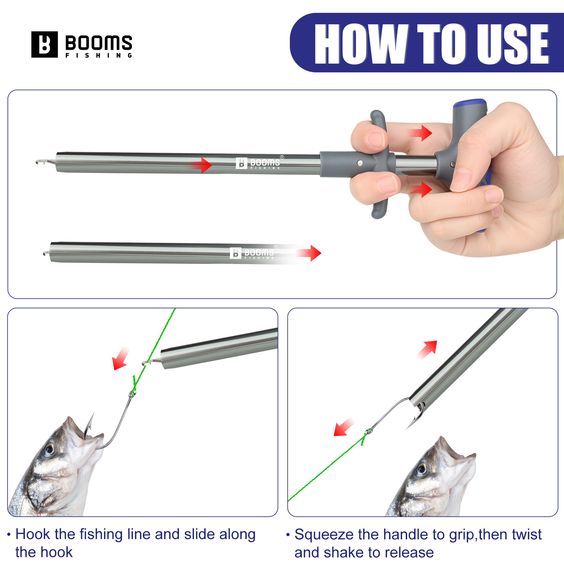 ブーム釣り XW20 ロングフィッシュフックリムーバーリーチ - Fishing Hook Remover のレビューと価格