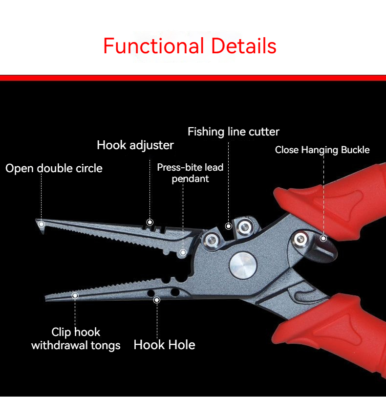 高精度の多機能釣りペンチ,釣り針ペンチ,魚制御ツール,釣り糸 - Fishing Hook Remover のレビューと価格