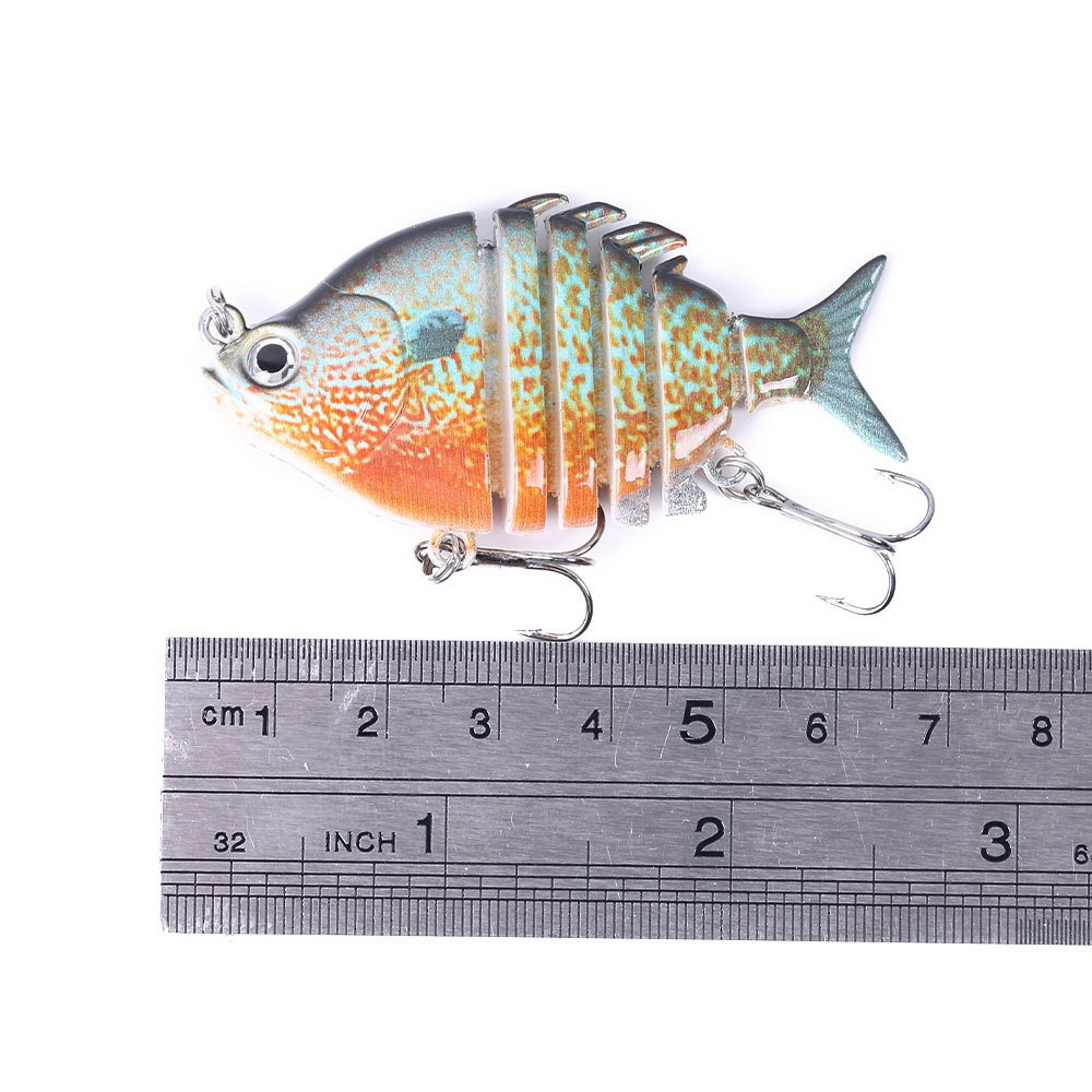 63 ミリメートル 9.3 グラムリアルなティラピアスイムベ - Fishing Hook Treble のレビューと価格