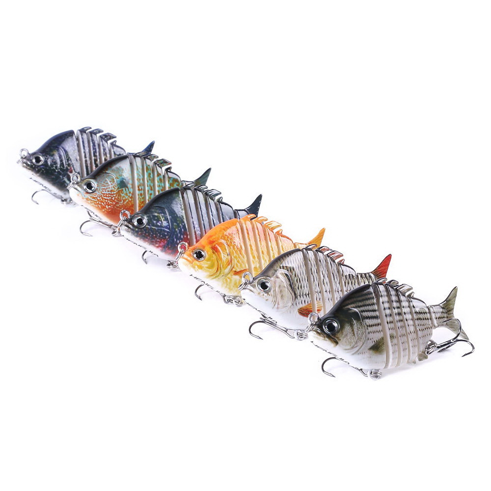 63 ミリメートル 9.3 グラムリアルなティラピアスイムベ - Fishing Hook Treble のレビューと価格