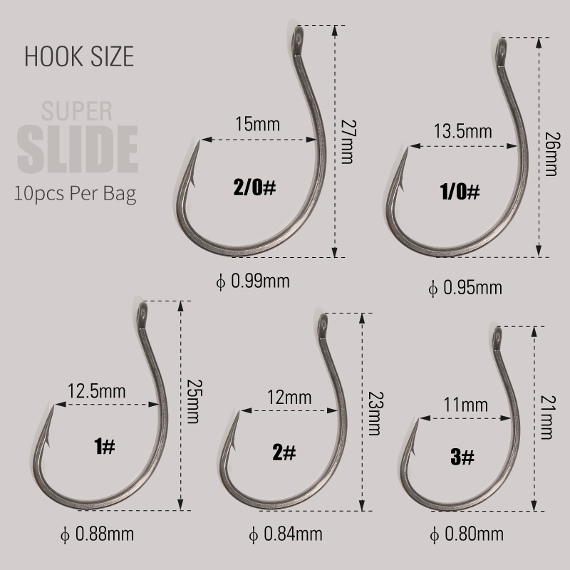 LUREHOLIC PTFE スーパースライドワッキーフック - Fishing Hook Barbless のレビューと価格