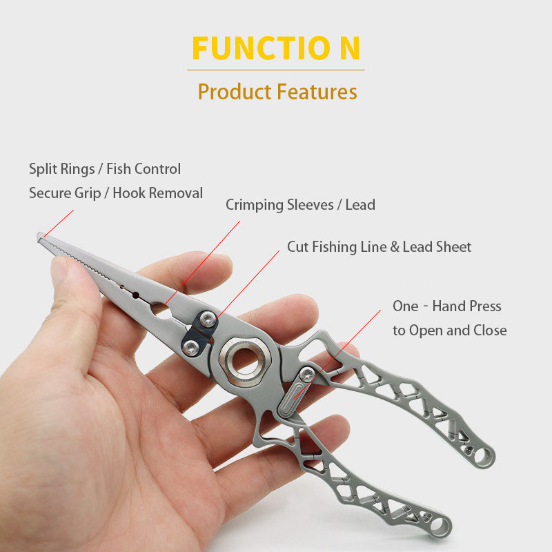 ポータブルステンレス鋼釣り用プライヤー多機能PEラインはさみ - Fishing Hook Remover のレビューと価格