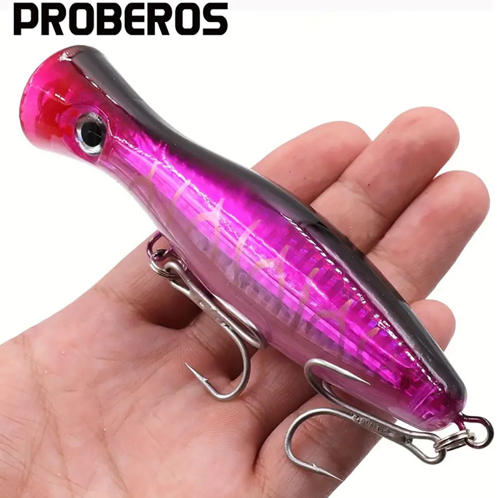 PROBEROS 1pc 13cm 43g ポッパー釣りルア - Fishing Hook Treble のレビューと価格